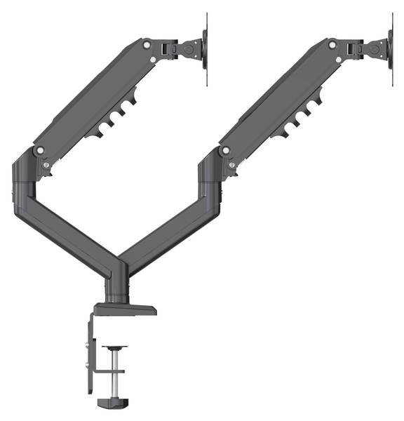 Monitorhalterung Ergomount GF2 Schwarz - Aluminium - 101 x 410 x 4 cm
