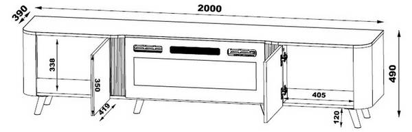 TV-Board Tomar Beige