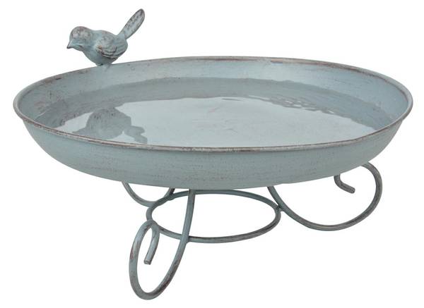 Vogeltränke FB401 Grau - Metall - 22 x 12 x 22 cm