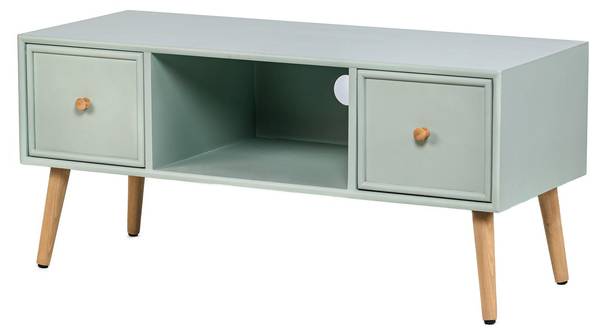 TV-Schrank 2 Schubladen AKITA Grün