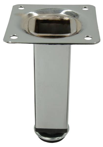 Möbelfuß Lapoz Silber - Höhe: 10 cm