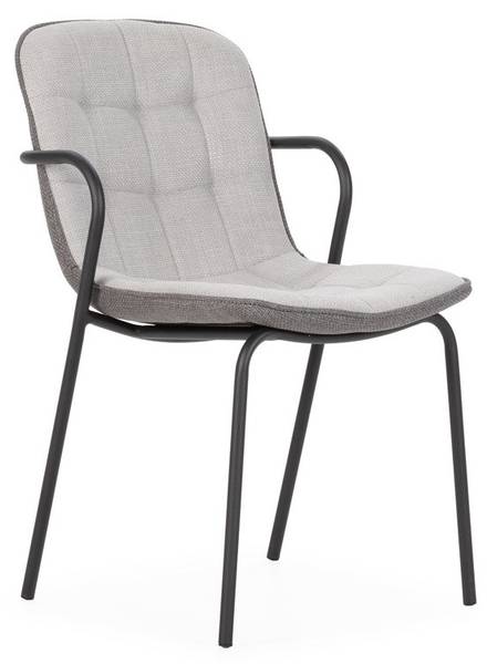Stoelen ZÉLIE, set van 4 lichtgrijs