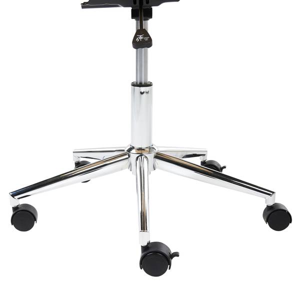 Bürostuhl TOTOWA Braun - Silber - Weiß - Kunstleder - 54 x 77 x 39 cm