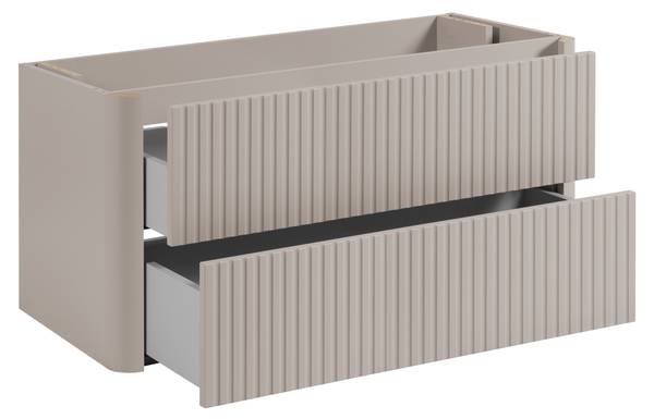 Badezimmerschrank Rhein III Kaschmir - Breite: 101 cm
