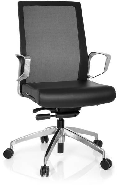 Bürostuhl PROVIDER NET Schwarz - Flachgewebe - 57 x 110 x 50 cm