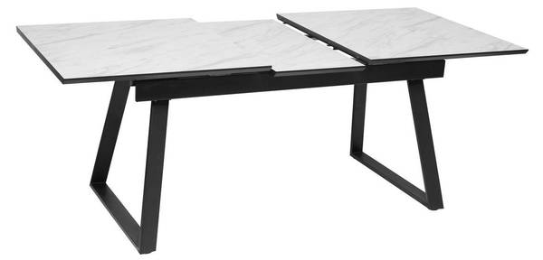 Esstisch CAMBURI Weiß - Holzwerkstoff - 90 x 76 x 160 cm