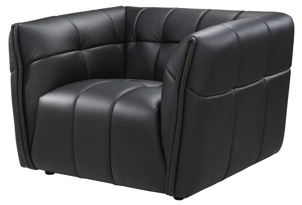 Couchgarnitur mit Sessel DUGORI 2er-Set Schwarz