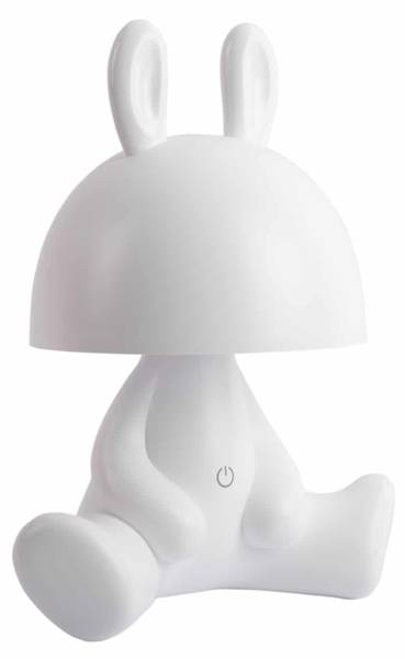 Tischleuchte Bunny Weiß - Kunstharz - 17 x 27 x 22 cm