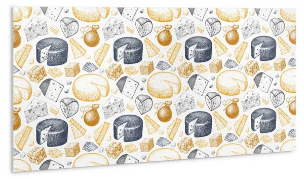 Selbstklebendes Wandpaneel Cartoon Gelb - Polyester PVC - 100 x 50 x 0 cm