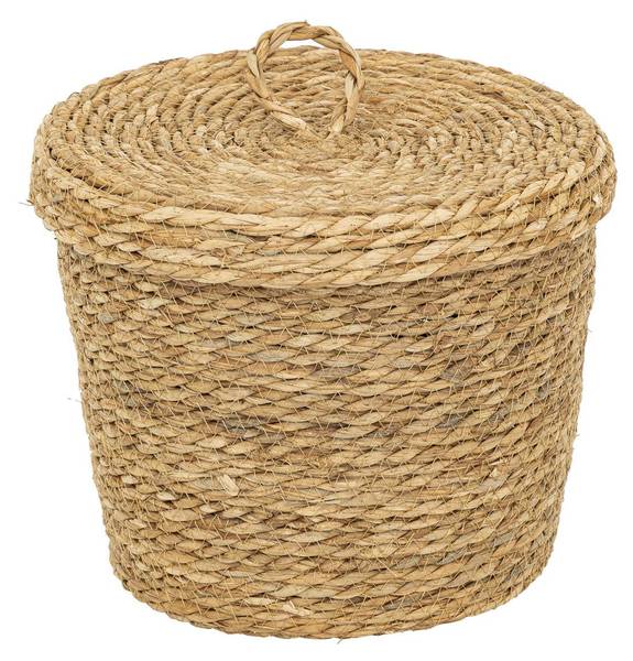 Runden Körben LITTLE COTTAGE 9er-Set Beige - Naturfaser - 14 x 10 x 14 cm