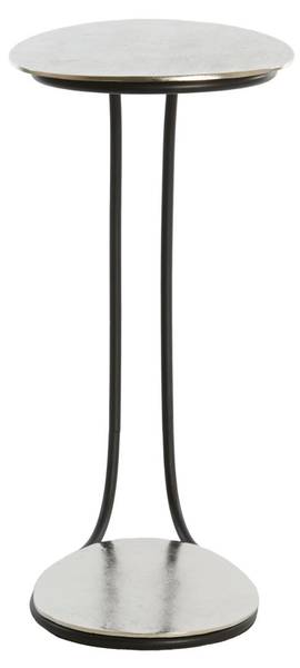 Beistelltisch Marsh Silber - Eisen - 27 x 53 x 42 cm
