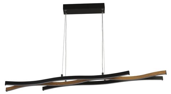 Suspension LED dimmable design « Bloom » Acier - Noir