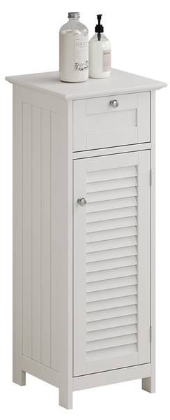 Meuble salle de bain Riad 40414 Blanc - Bois manufacturé - 32 x 87 x 30 cm