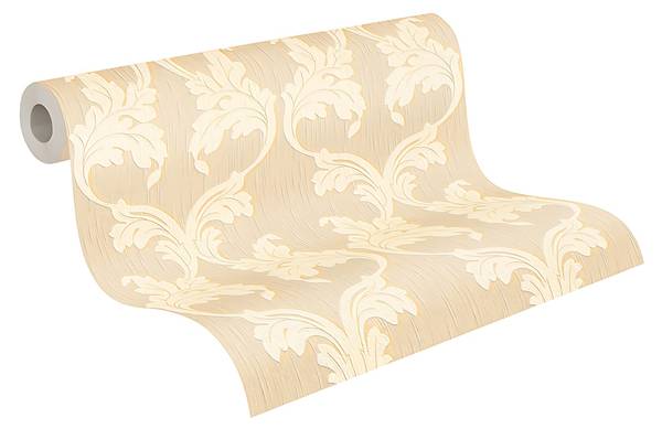 Textiltapete 956282-GU Beige - Kunststoff - 53 x 1 x 1005 cm