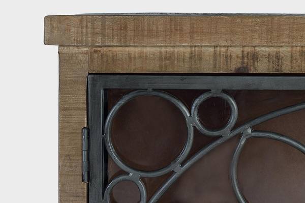Anrichte 1280 Braun - Massivholz - 40 x 95 x 190 cm