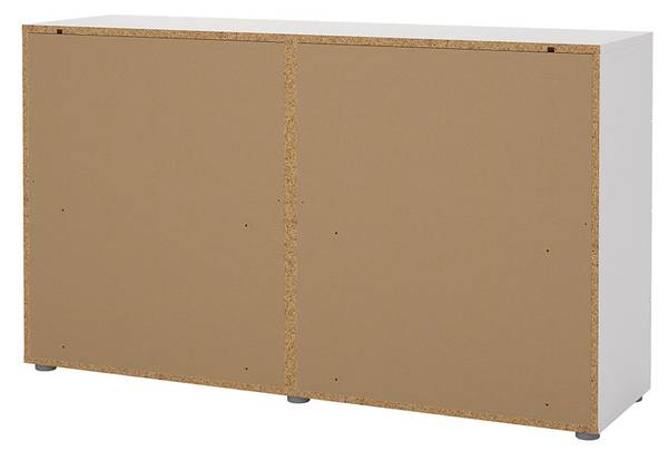 Ladekast Pepe wit - deels massief hout - 140 x 82 x 40 cm