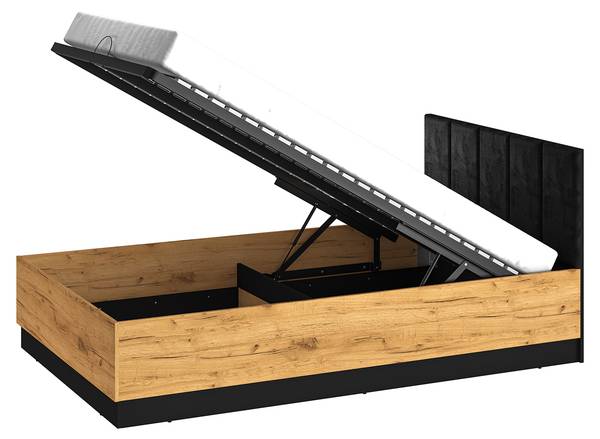 Bett Colt Braun - Holzwerkstoff - 126 x 90 x 208 cm
