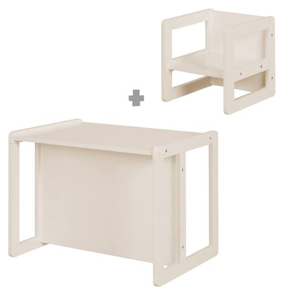 Kindersitzgruppe David Beige - Massivholz - 1 x 1 x 0 cm