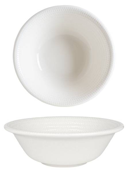 Geschirrset Pure Dot 24-tlg Weiß - Porzellan - Höhe: 2 cm