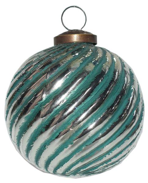 Weihnachtskugel Winter 36943 Grün - Glas - 10 x 10 x 10 cm