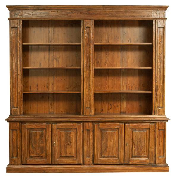 Bücherregal ITALIA Braun - Massivholz - 47 x 235 x 230 cm