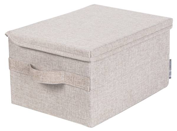Aufbewahrungsbox SOFT Beige - Textil - 26 x 19 x 35 cm
