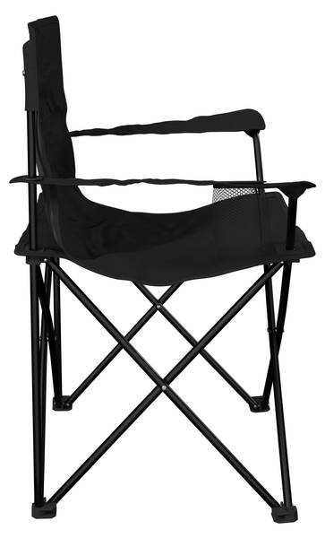 Campingsessel BLACKY Schwarz - Metall - Textil - 80 x 80 x 51 cm