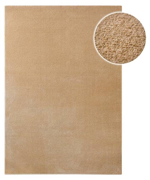 Kurzflorteppich Vegas Beige - Sandbraun - 120 x 170 cm
