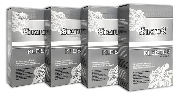 Kleister Vliestapete 300-12 4er-Set Weiß - Fleece - 12 x 20 x 6 cm