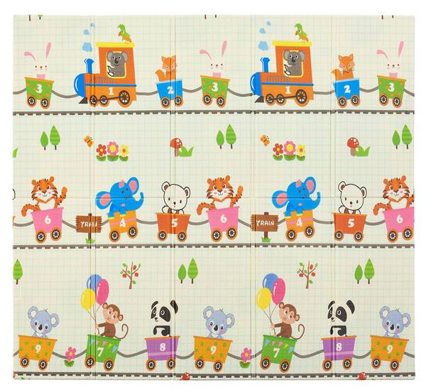 Kinder Spielmatte Toni Beige - Kunststoff - 176 x 1 x 196 cm