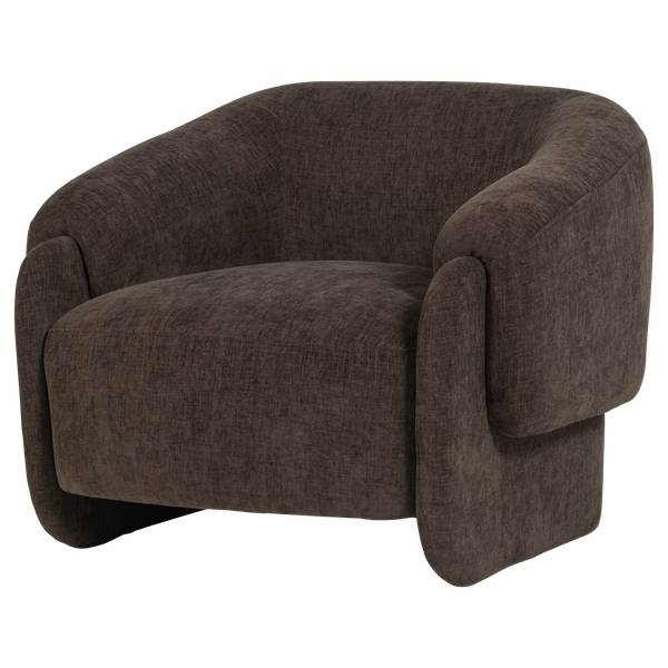 Sessel Moru Braun - Chenille - Microfaser - Polyester - 90 x 71 x 83 cm