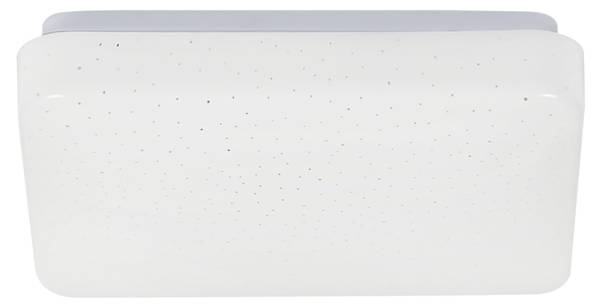 LED Deckenleuchte Uethy Weiß - Eisen - Polyester PVC - 21 x 6 x 21 cm