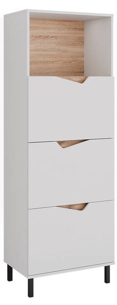 Kommode Marelle 57873 Asteiche Dekor - Reinweiß