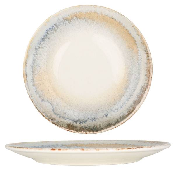 Serviesset Knidos - 24 delen porselein - Hoogte: 2 cm