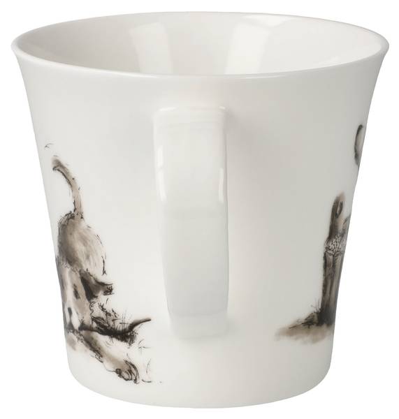 Tasse Peter Schnellhardt  Spielkameraden Schwarz - Weiß - Porzellan - 11 x 10 x 14 cm