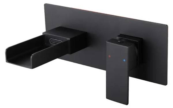 Waschbecken wasserhahn 007 Schwarz - Messing - 23 x 10 x 14 cm
