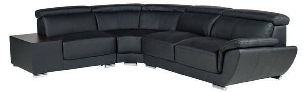 Sofa ohne Schlafmöglichkeit NAHIA Schwarz