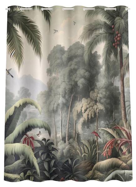 Duschvorhang Dschungel mit Früchten 180 x 180 cm