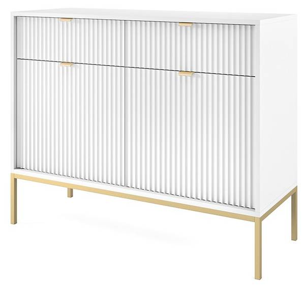 Kommode NOVA Weiß Goldbeine kaufen