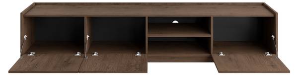 TV-Lowboard Mirtu 2 Braun - Holzwerkstoff - 200 x 37 x 40 cm