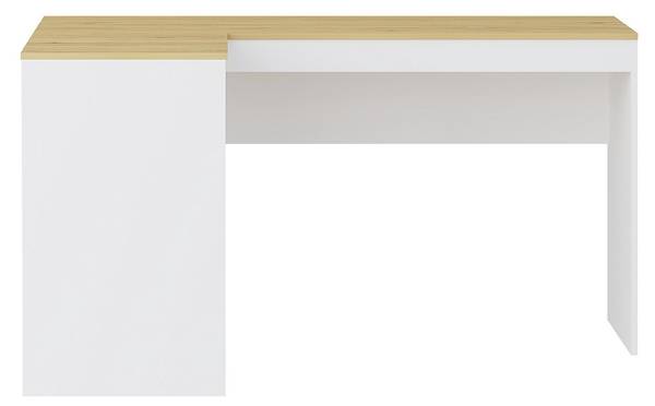 Schreibtisch RIDOVA Braun - Weiß - Holz teilmassiv - 140 x 75 x 90 cm