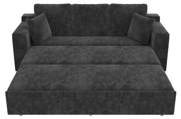 Schlafsofa ChenilLade Ⅲ Grau
