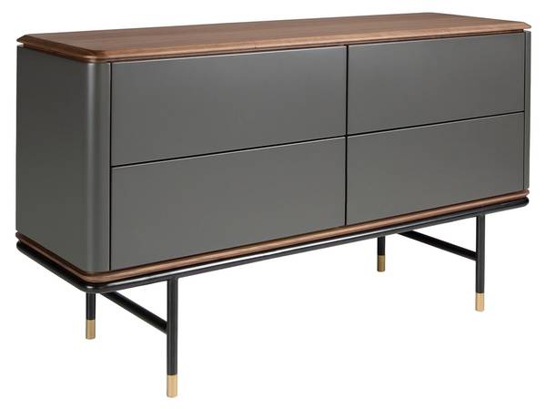Kommode 7172 Grau - Edelstahl 18/0 - Silikon - 140 x 80 x 45 cm