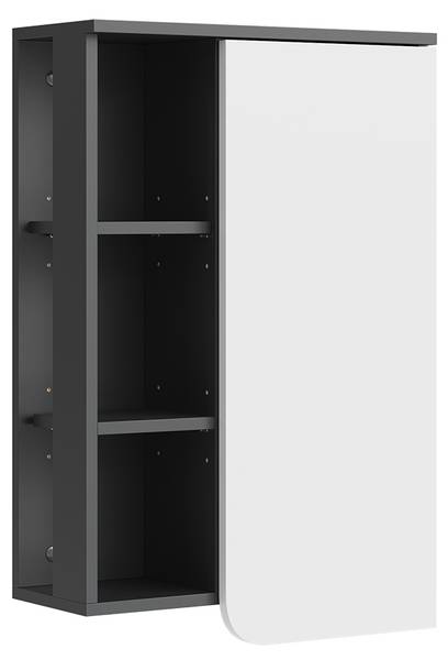 Badschrank Karen 54648 Anthrazit - Weiß