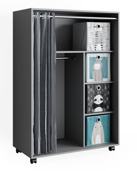 Kleiderschrank Doros 40644 Grau