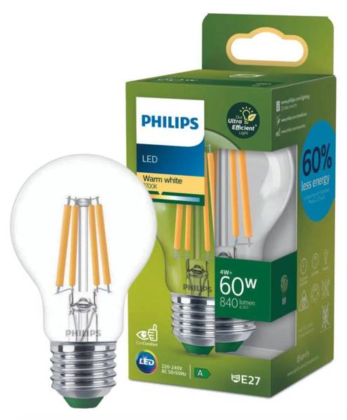 Leuchtmittel E27 - A60 Klarglas - 3 x 11 x 3 cm