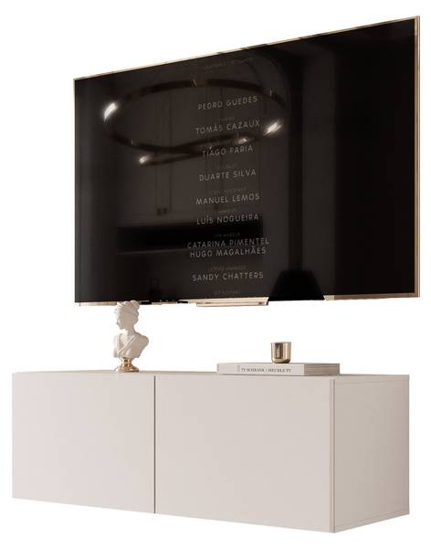TV-Hängeboard ANGEL Beige - Holzwerkstoff - 100 x 36 x 40 cm