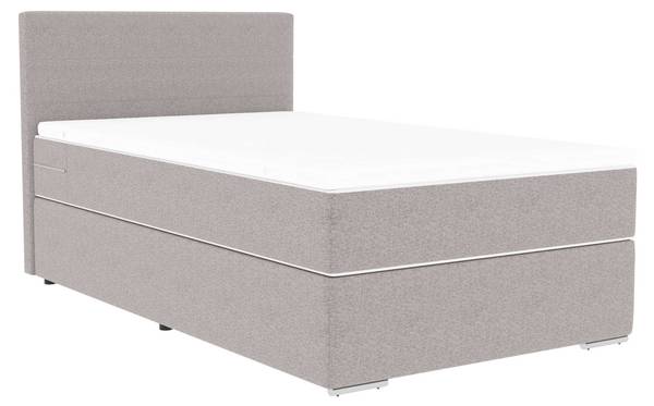 Boxspringbett Phönix Mini Hellgrau - Liegefläche Breite: 100 cm