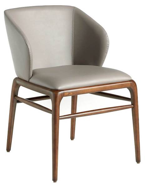 Stuhl 4065 Braun - Grau - Strukturstoff - Kunstleder - Kunstharz - 55 x 76 x 60 cm