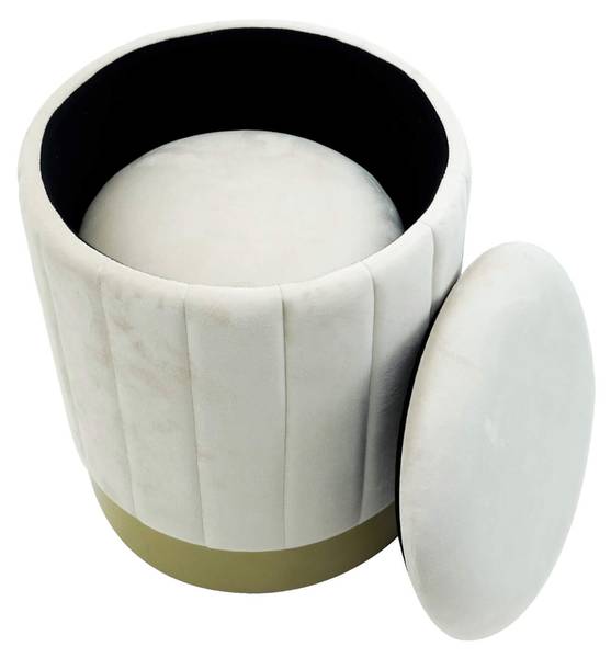 Poef Okome (Set van 2) wit